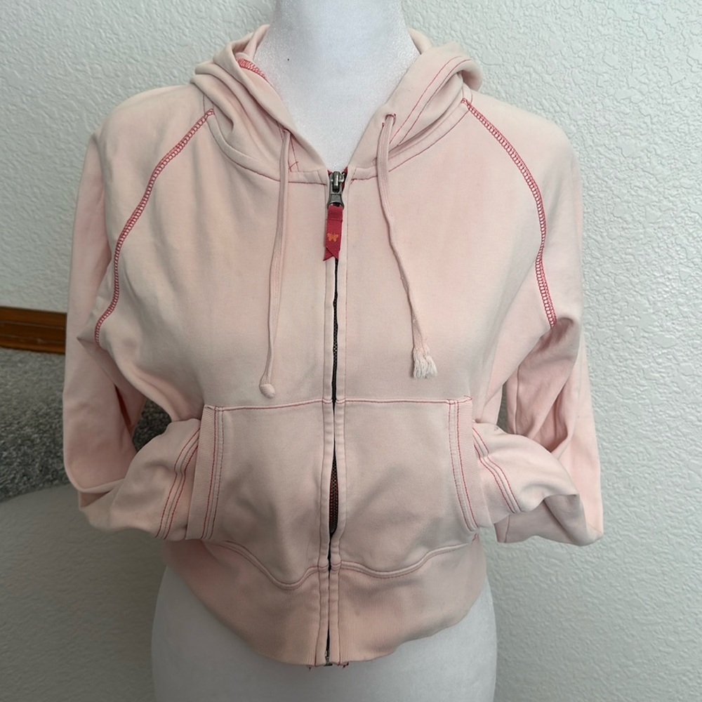 Light pink Aeropostale zip up hoodie size large